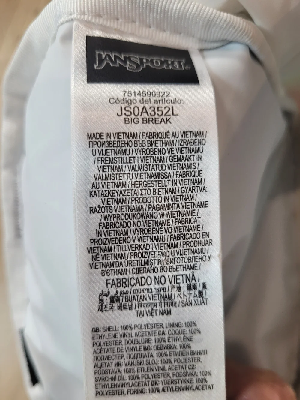 EUC Jansport Lunchbox Big Break Tie-Dye Compact Lunchbox